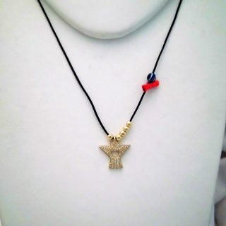 Colar prata dourada "Anjo"