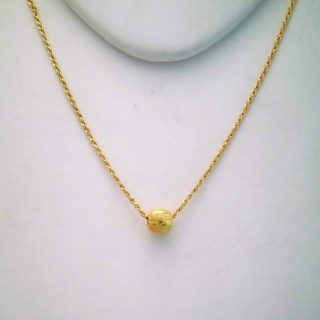 Colar prata dourado