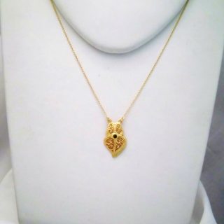 Colar prata dourado
