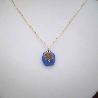Colar prata dourada