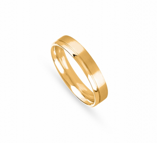 Aliança ouro amarelo
